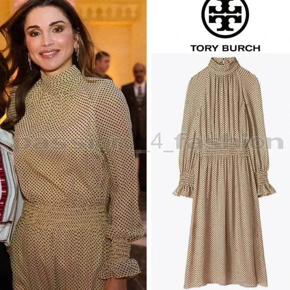 [2]Tory Burch Colette Silk LS Dress - Picture 3 of 10